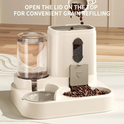 2 in 1 Dog and Cat Feeder with Water Dispenser