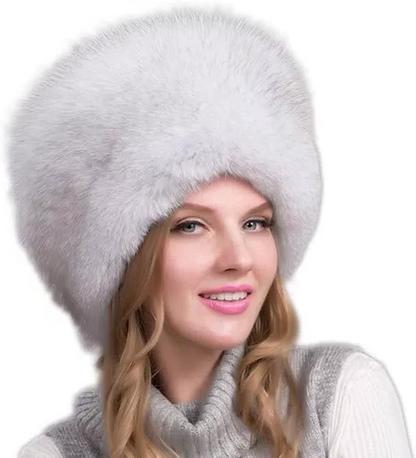 100% Natural Fox Fur Hat Women Cap Thick Winter Warm Female