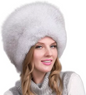 100% Natural Fox Fur Hat Women Cap Thick Winter Warm Female